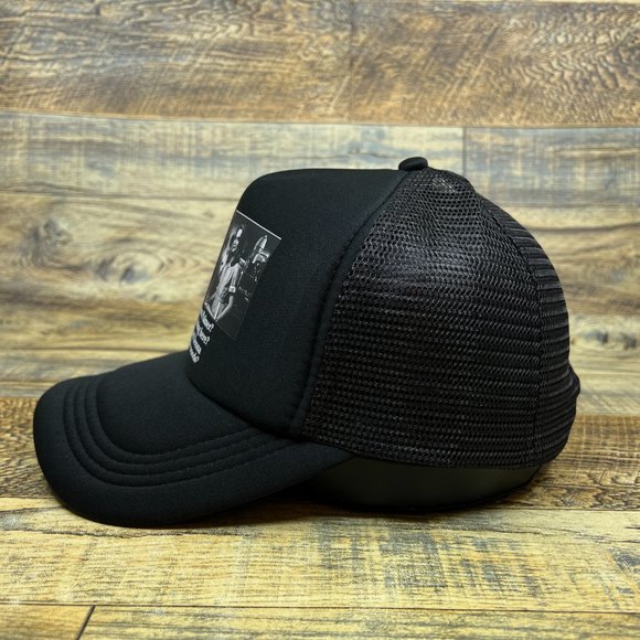 Twin Peaks Mens Trucker Hat Black Snapback David Lynch Laura Palmer Cult Classic - Picture 4 of 8